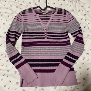 purple long sleeve sweater